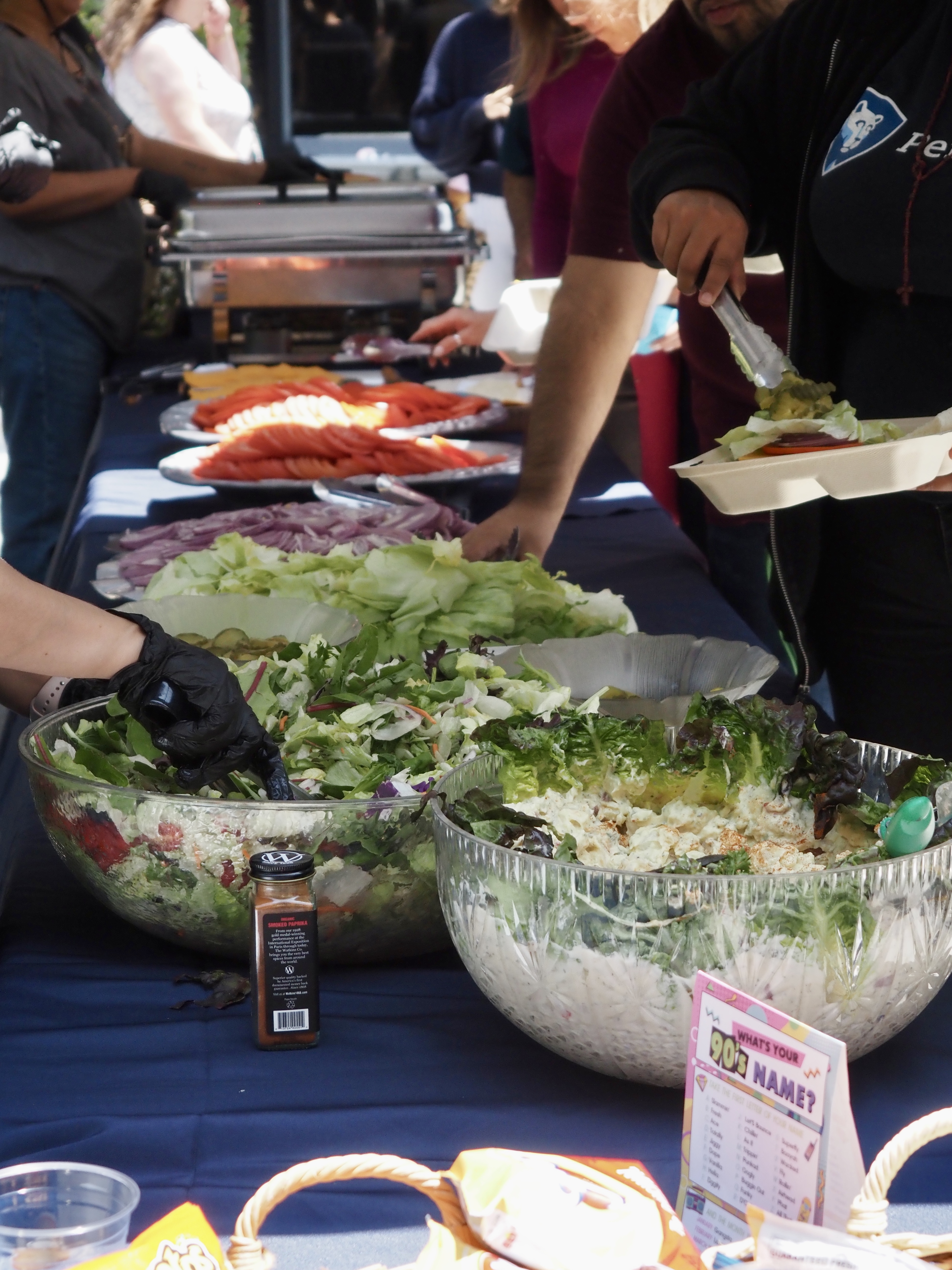 Serving Salad 2 — The Cappuccino Express Capp Express Events & Setups